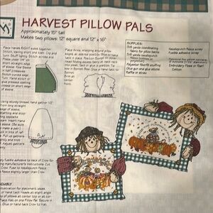 Harvest Pillow Pals Pattern